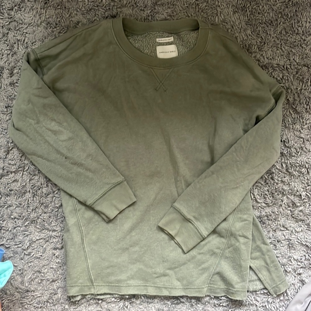 Crewneck sweater, army green